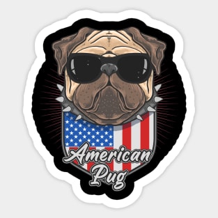 american Pug Sticker